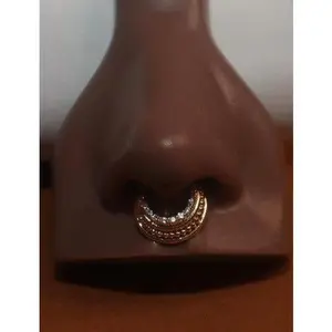 Cubic Zirconia Amias Septum Clicker Nose Piercing Jewelry