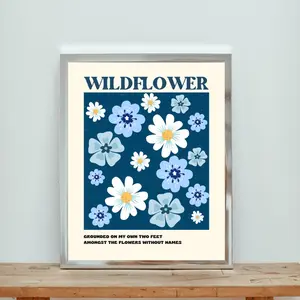 Namjoon (BTS) WILDFLOWER - set of 3 - digital wall print - kpop art poster Decor Room, Gifts, Minimalist Aesthetic Poster