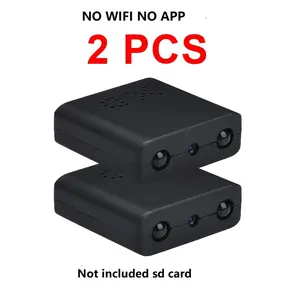 2pcs/3pcs Mini Video Recording Portable Camera Built in Battery, Nanny Cam, Monitor with Night Vision, Motion Detection Mini DV DVR Camera Camcorder Video Cam for Helmet Bike Motorbike Hiking Sports