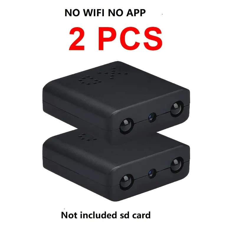 720p Dynamic Mini Portable Video Camera with Built-in Battery, Nanny Cam Function, Night Vision, Motion Detection, LED Light - 2pcs/3pcs Mini DV DVR Camcorder for Helmet, Cycling Sports