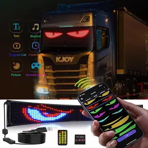 Flexible LED Panel for Truck, LED Matrix Panel, RGB LED Car Panel, DIY Programmable Bluetooth-compatible APP Control Scrolling Light, Car Ambient Lighting
