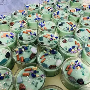 BILLIONAIRE STATUS Candle With Money Crystals