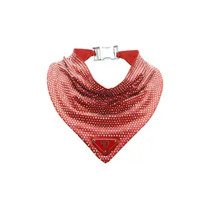 red rhinestone bandana