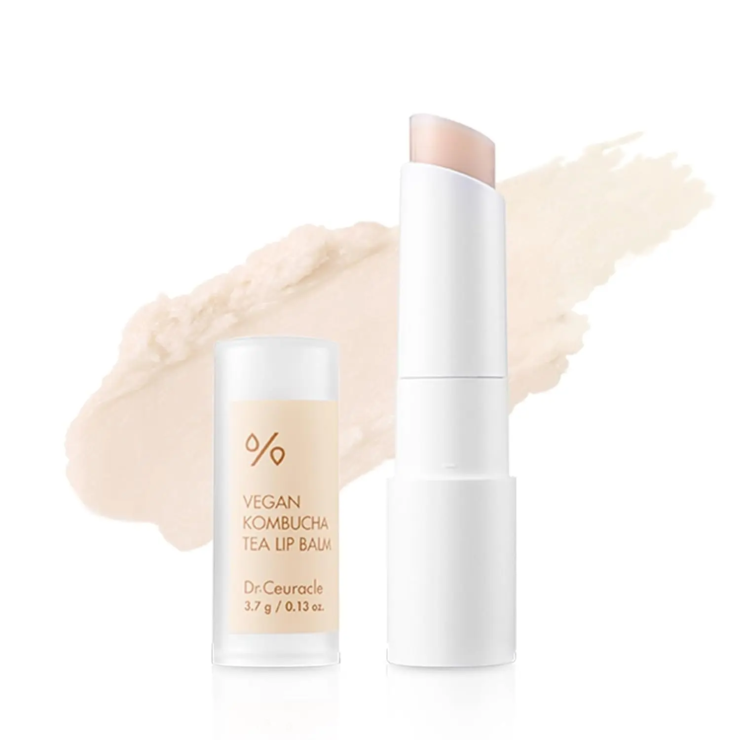[Dr.Ceuracle] Vegan Kombucha Tea Lip Balm - Soft, Natural, Lightweight, Hydrating Lip Moisturizer for Dry Cracked Lips
