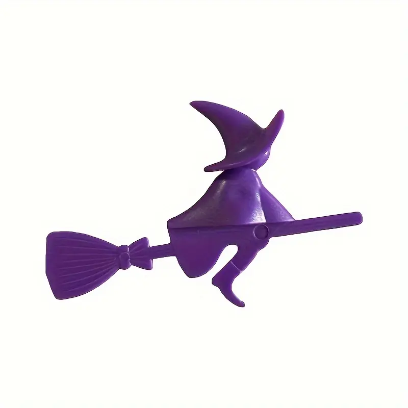 1Pc PP Polypropylene Witch Bookmark - Durable, Flexible, Creative Bookmark for Bookworms, Perfect for Halloween