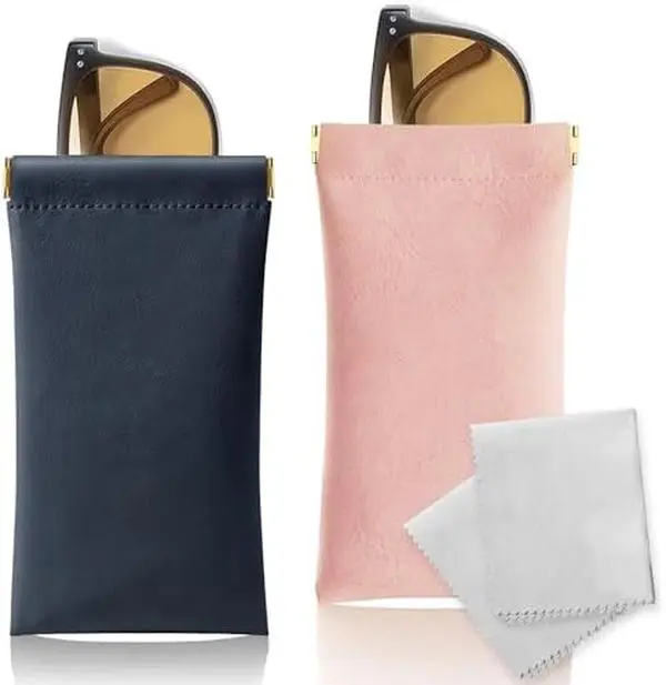 Portable Squeeze Top Glasses Case Sunglass Case Eyeglass Case
