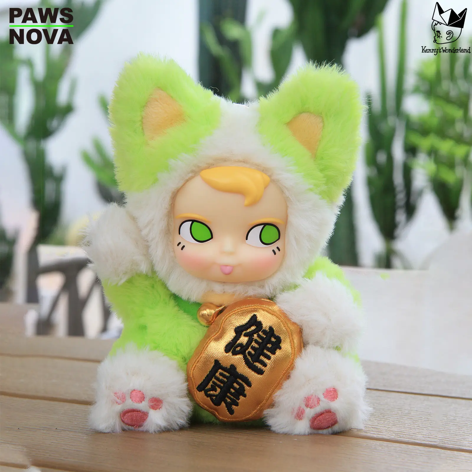 PAWSNOVA SAMSAM Blind Box Plush Keychain – Fortune Cat Mini
