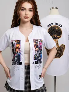 Raymond and Brown Baseball Jersey - R&B 2026 Tour Concert Shirt for Music Fans