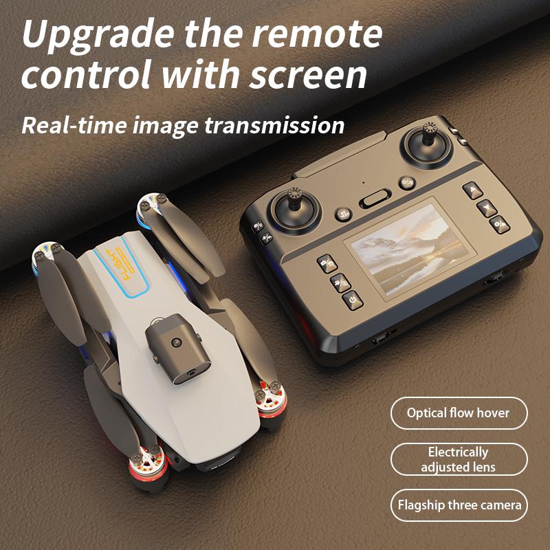 Drone One-click Take Off and Landing,360° Roll,Remote Control with Screen,Intelligent Obstacle Avoidance, Easy to Operate, Rechargeable Battery, Quadcopter Height Maintaining,Drone Beginner Gift, Ideal Gift for Teenagers Christmas & Thanksgiving