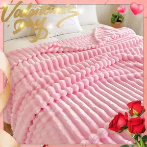 Solid Color Plush Blanket, Soft Cozy Blanket, 1 Count Soft and Comfortable Air-conditioned Room Throw, Warm Nap Blanket for Home, Office, Outdoor Camping, Blankets, Home Decor, Valentine's Day, gift for her