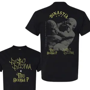 Dinastía Tito Double P x Peso Graphic Unisex T-Shirt, Corridos Style Fan Tees, Bold Cultural Print, Mexican Heritage Apparel for Men _ Women