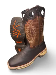 Bota De Trabajo Raptor Texas Cafe Para Caballero - Workwear Footwear for Men - Comfortable Walking Shoes in Texas - Closed