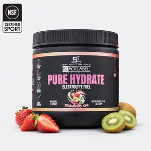BlackLabel Pure Hydrate – Electrolyte Fuel for Rapid Hydration | NSF Certified Sport | 30 Servings | Strawberry Kiwi or Lime Rickey