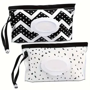 PrimPick 2pcs wet wipe box, portable reusable wet wipe dispenser and storage box - the perfect gift for Christmas, Halloween and Thanksgiving