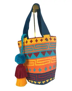 WAYUU LARGE TOTE BAG SUNSET MULTICOLOR