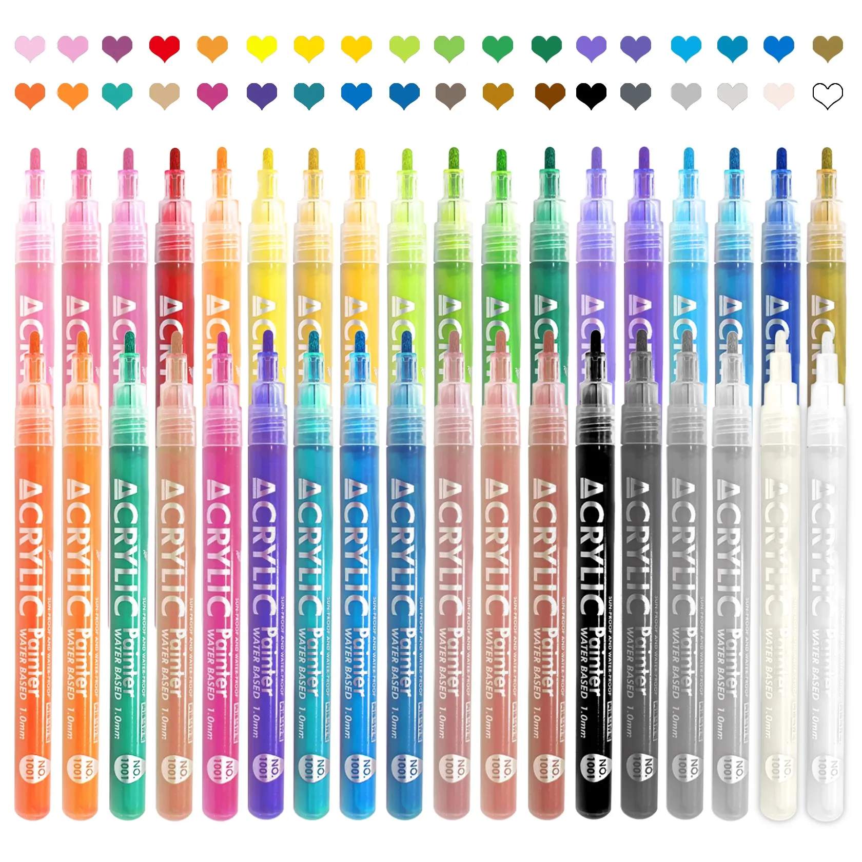 36 Colors Nail Art Pens Set Nail Polish Pens Nail Art Drawing Graffiti Marker Pen Quick Dry Waterproof Nail Art Painting Pens Kit Nail Art Tool Nail Art Supply for Home DIY Nail Art Design Diy Manicure perfect gift for women