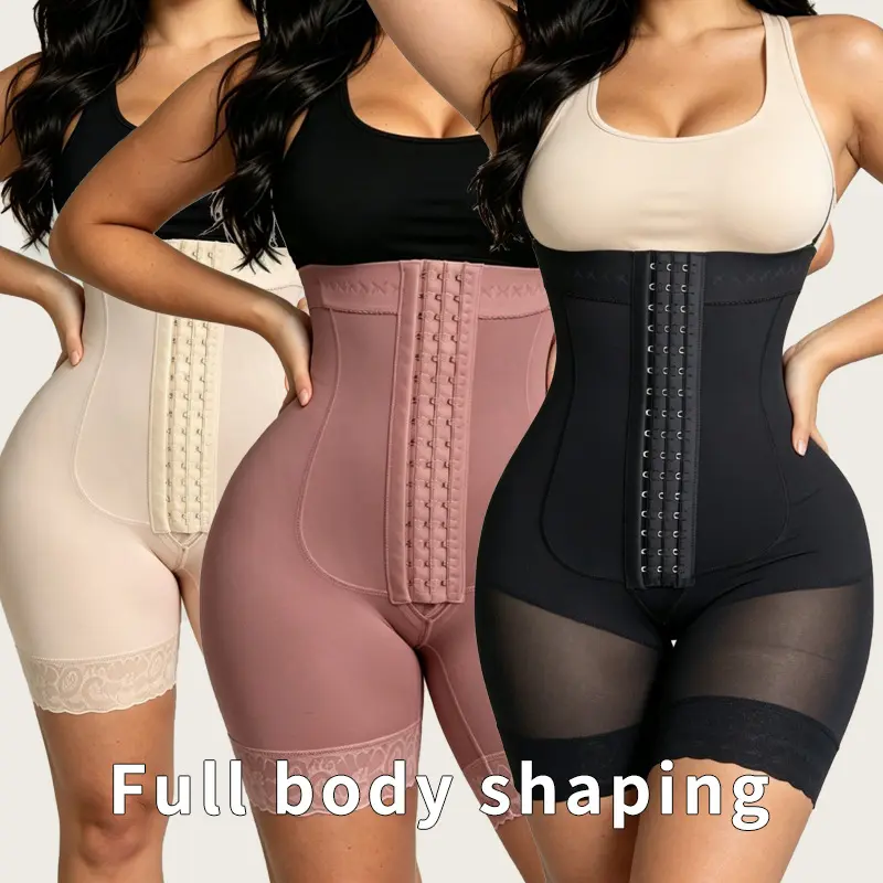 Women’s High Waist Shapewear Shorts, Tummy Control Body Shaper, Thigh Smoothing Undergarment with Hook Closure for Everyday Wear