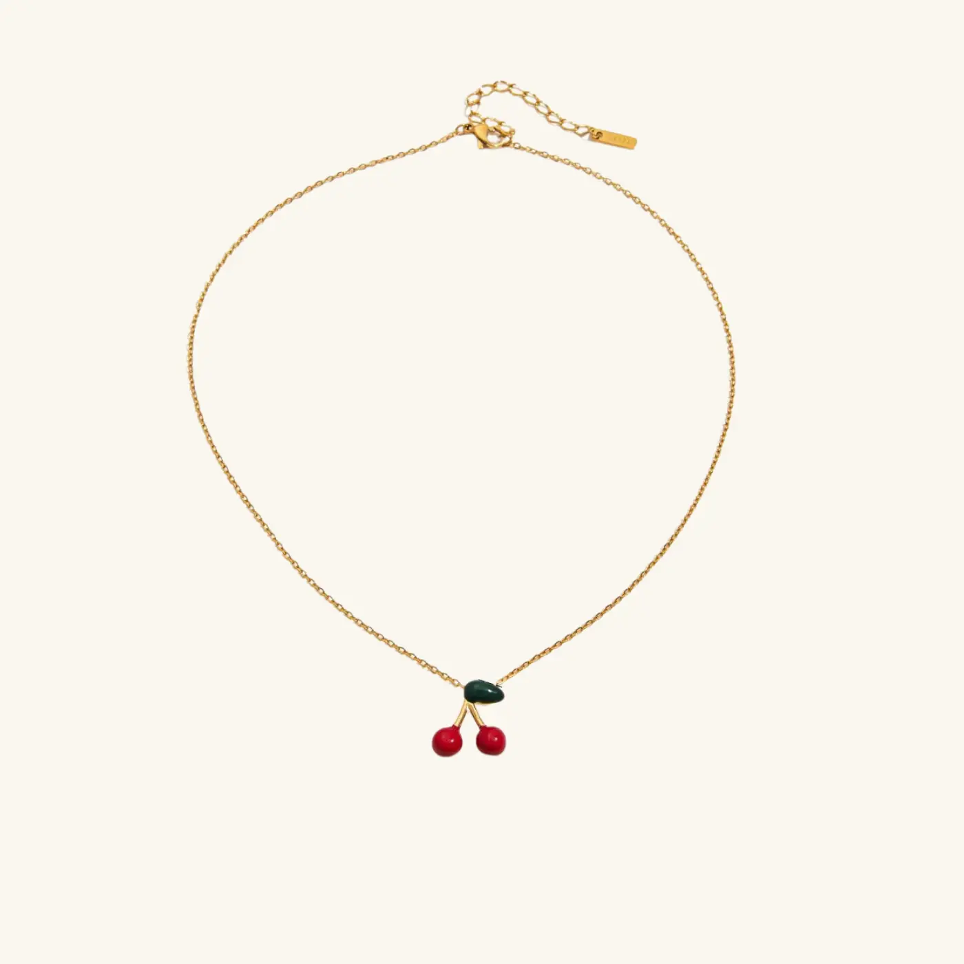 Cherry Drop Necklace
