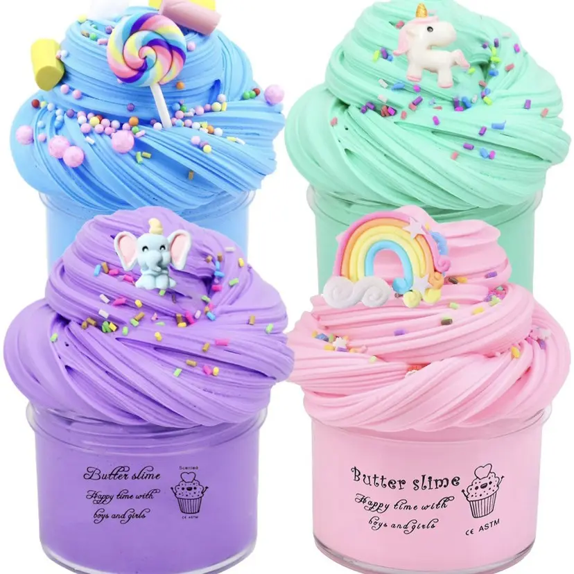 4-piece set 7 (blue, green, purple, pink)