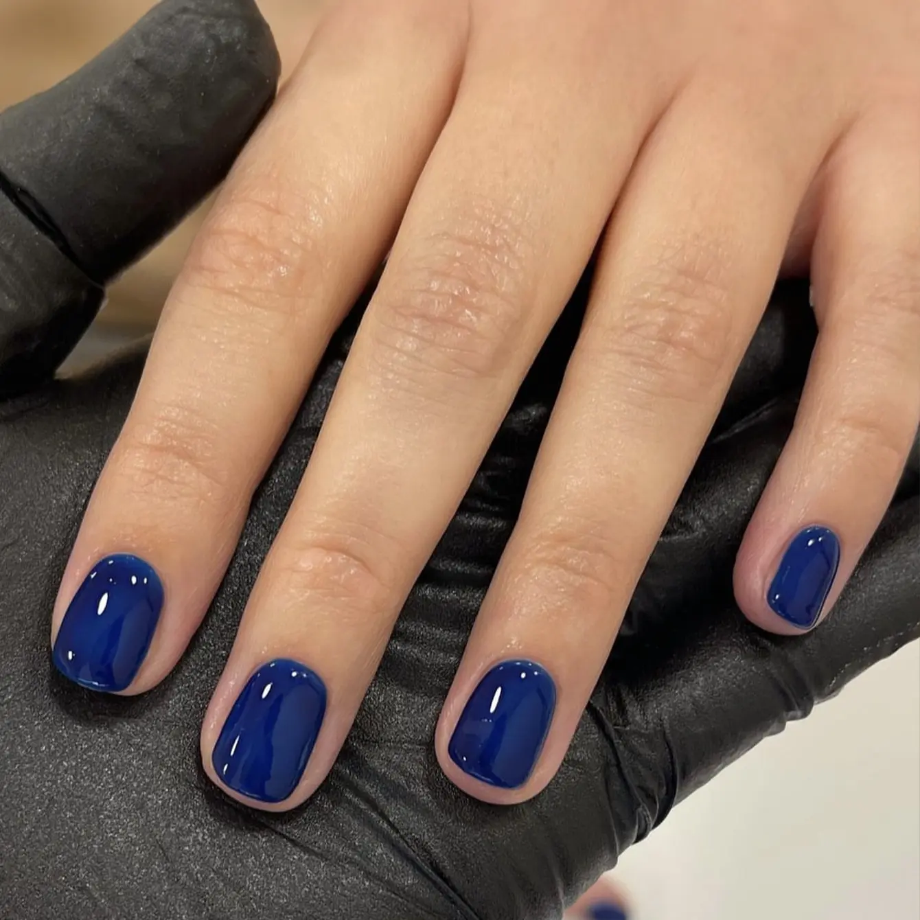 Change Your Nails, 24pcs Deep Blue Matte Finish Short Square Squoval Shape Press-On Nails Fake Nails with Jelly Glue and Nail File, Nail Glue Included, Perfect for Festive Wear, Daily Use, School, Office, Party
