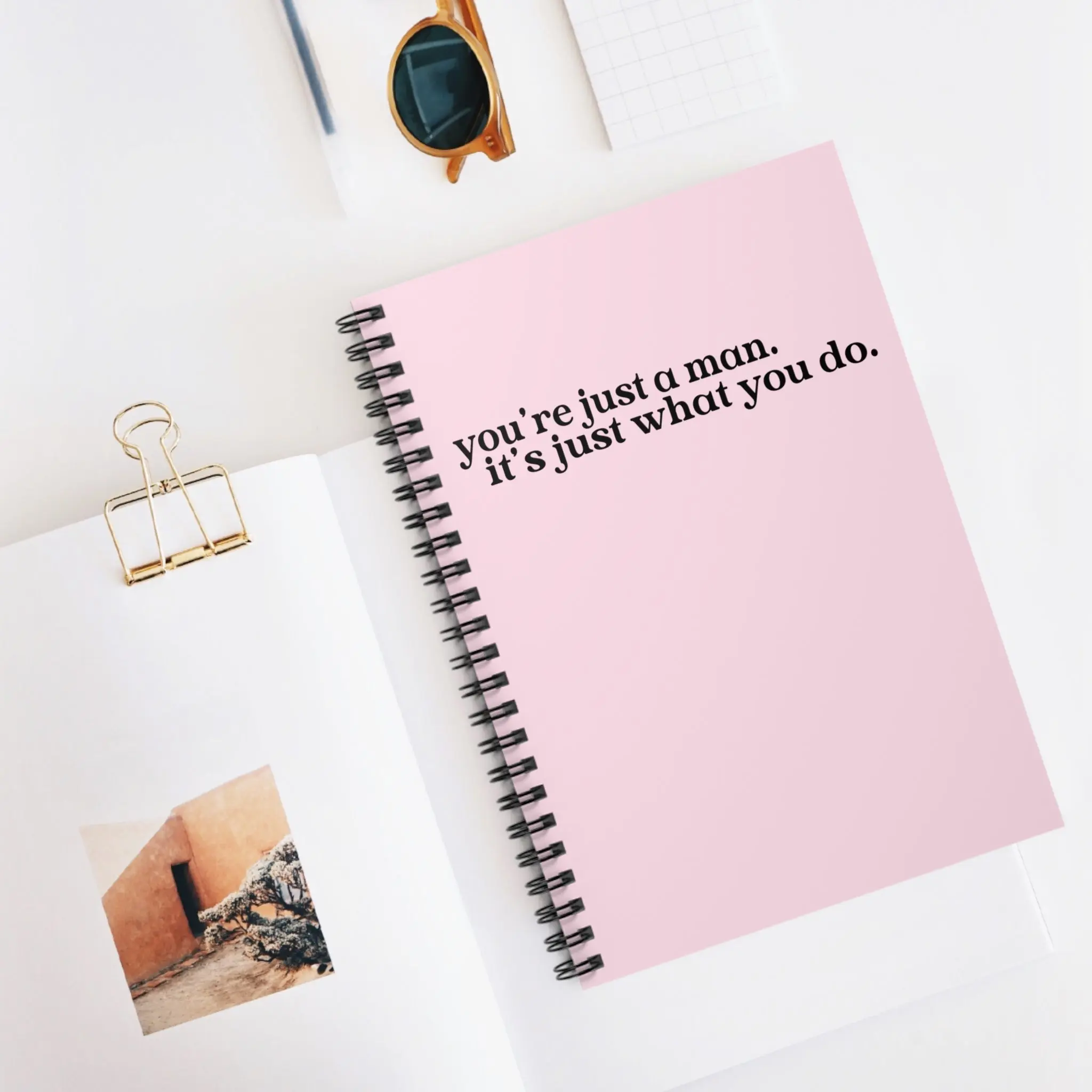 "YOU'RE JUST A MAN" JOURNAL - LANA DEL REY NFR INSPIRED NOTEBOOK
