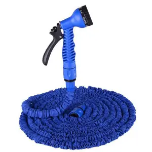 50ft Expandable Portable Garden Hose, Car Wash Hose with Multi-function Spray Nozzle, Durable Plastic Connectors, Ideal for Patio, Lawn & Garden Watering
