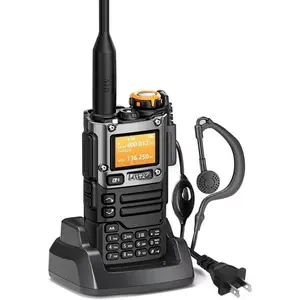 UV-K5(8) 5W Ham Radio Handheld, Multi-Band VHF UHF Two Way Radio, Air Band Reception, NOAA Weather, USB-C, Walkie Talkie for  Communication Camping (K6 Gen)