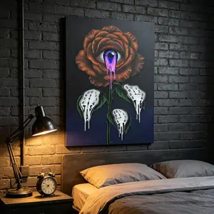 2D Frameless Canvas Wall Art, Waterproof Creative Print Poster, Home Decor for Living Room and Bedroom, No Frame, Only Canvas