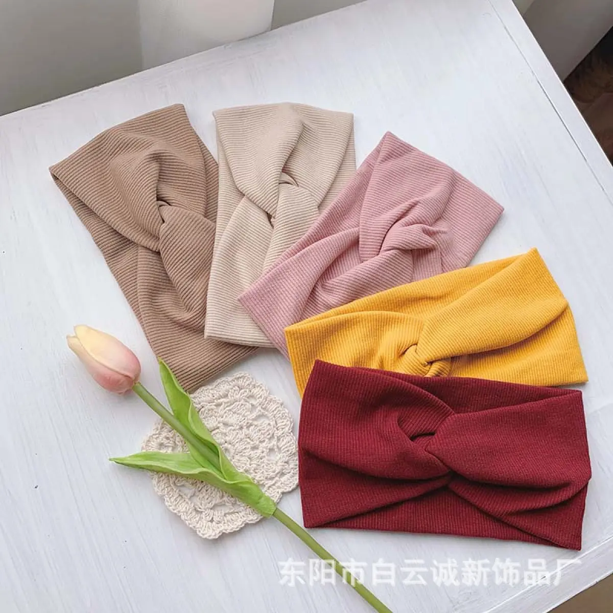 New Cross-border Cross Yoga Headband Elastic Knitted Sweet Face Washing Sports Headband Postpartum Hair Tie Hair Bun Headband for Women New Cross-border Cross Yoga Headband Elastic Knitted Sweet Face Washing Sports Headband Postpartum Hair Tie Hair Bun Headband for Women