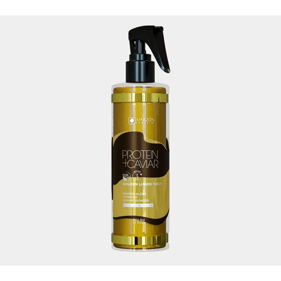 Mascarilla líquida dorada con proteínas de caviar