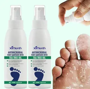 【Buy 1 Get 1】Antifungal Foot Spray with Tea Tree Oil 3.38 floz(100ml)Clinically Testedfor Athlete's Foot (Tinea Pedis)Stops ltching,.Fights Odor & Fungus  Long-Lasting Protection nail sanitizer spray
