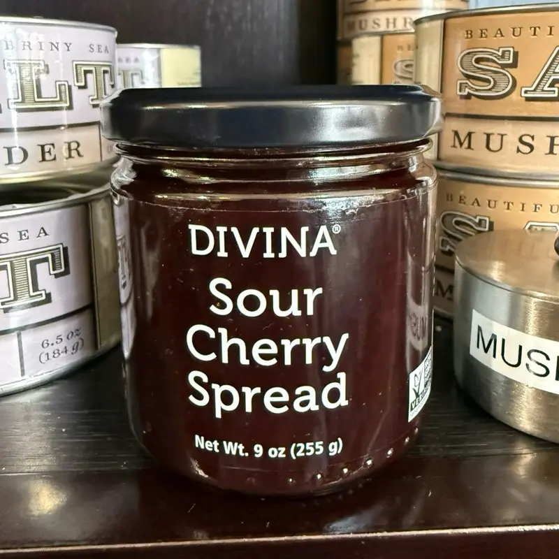 Divina Sour Cherry Spread 9 oz 255 g Jar of Authentic Flavor for Sandwiches and More