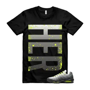 Air Max 95 Big Bubble Neon Yellow Black Cool Grey 2026 OG T Shirt Match HER VERT