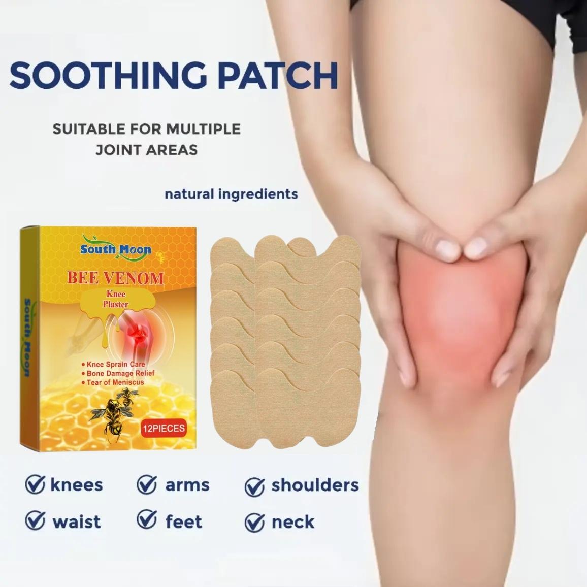 BonePainPatch Thermal Patches 12 Patches Bag for Bone Pain Relief & Muscle Recovery Balm Therapeutic Healing Therapy Healthcare Wellness Treatment Pure Herbal Heat Patches for Shoulder, Waist, Knee & Foot, Natural Long-Lasting Warmth