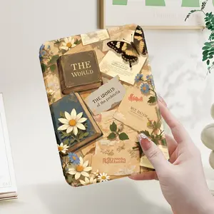 1 Pcs colorful double-sided printed e-book reader case Compatible with Kindle 6" (2022 Release), Kindle Paperwhite 7" (2024),Lightweight and durable, with sleep/wake function,For students and business professionals