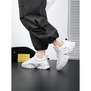 Men's Fashionable Lace Up Sneakers, Casual Comfortable Breathable Sports Running Shoes, Male All-match Round Toe Chunky Sneakers for Daily Life, Trending Shoes
