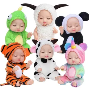 Mini baby dolls, cute little doll toys, hand-made animal clothes, and cute baby doll gift sets for Christmas and Halloween children's toys.