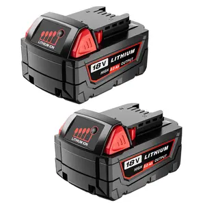 Replacement for Milwaukee M18 Battery 8.0Ah - 18V Lithium-ion High-Capacity Power Batteries, Compatible with 48-11-1860, 48-11-1850 & More Cordless Tools