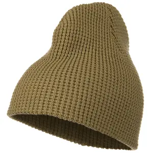 Big Stretch Waffle Stitch Short Beanie