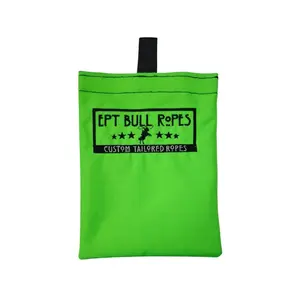 EPT Bull Ropes EPT Lime Green Cordura Bag for Rodeo Rosin 8" x 6" Heavy Duty Velcro Top No Spill Organizer