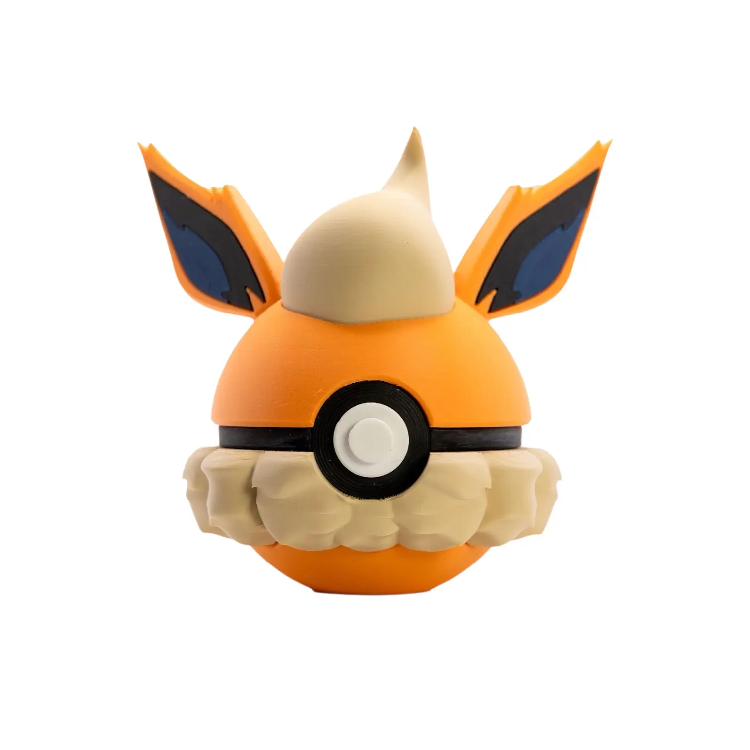 Flareon - Inspired 3D Printed Poke Ball Collectible Flareon - Inspired 3D Printed Poke Ball Collectible