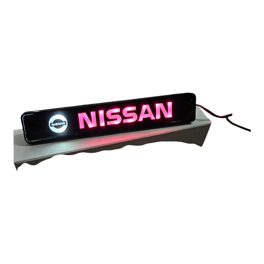 Nissan LED Front Grille Emblem 12V Illuminated Badge Universal Fit for Dodge Vehicles Bright LED Illumination Weatherproof Design