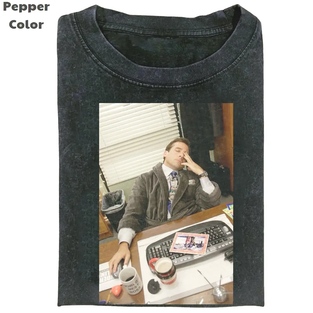 Comfort Colors Michael Scott Mood T-Shirt – The Office Meme Graphic Tee, Steve Carell Funny Sitcom Shirt, Vintage Retro Top, Gift for Fans of The Office