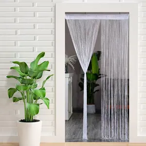 String Door Curtain, 1 Count Decorative Partition Waterfall Curtain, Home Decor For Living Room Bedroom Bathroom, Wedding Party Scene Decoration Supplies, Interior Decoration Accessories, Tassel Decor Curtain