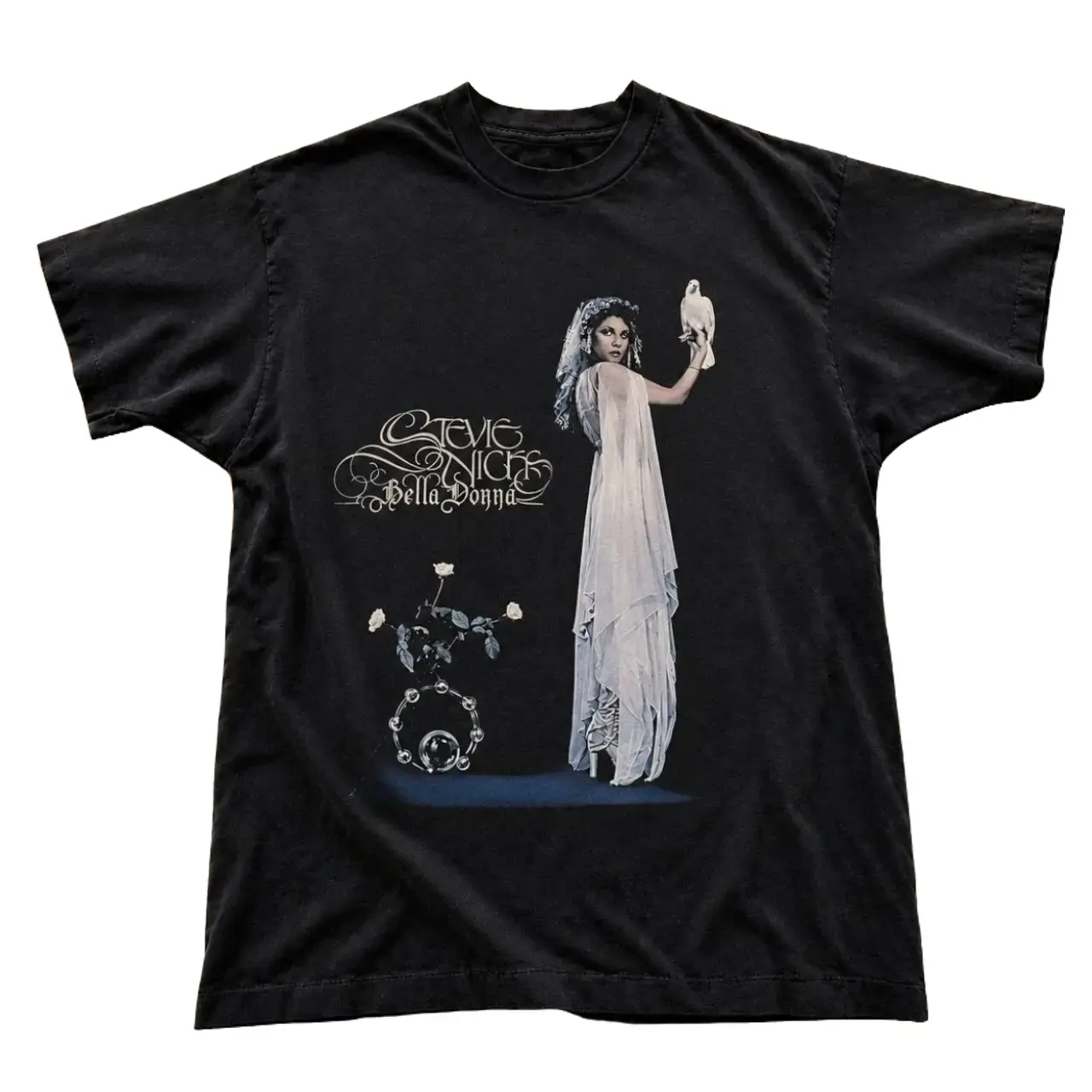 Stevie Nicks Bella Donna T-Shirt, Vintage Rock Singer Graphic Tee, Retro 80s Music Concert Shirt, Boho Witchy Aesthetic Top, Fan Gift for Women