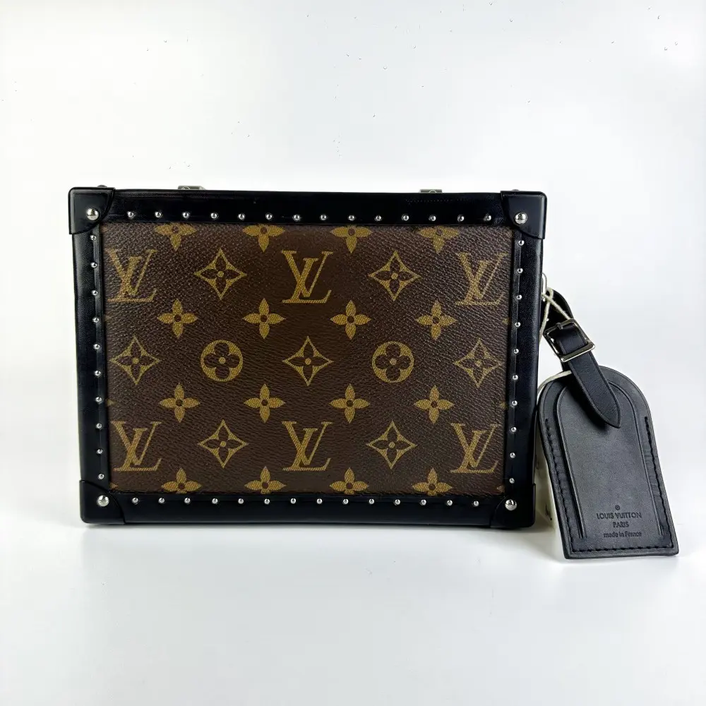 Pre-owned Louis Vuitton Petite Malle Box Shoulder Bag【984】