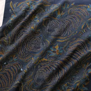 Tiger Bandana Scarf (Midnight) 22"x22", Soft Cotton Headscarf, Kerchief