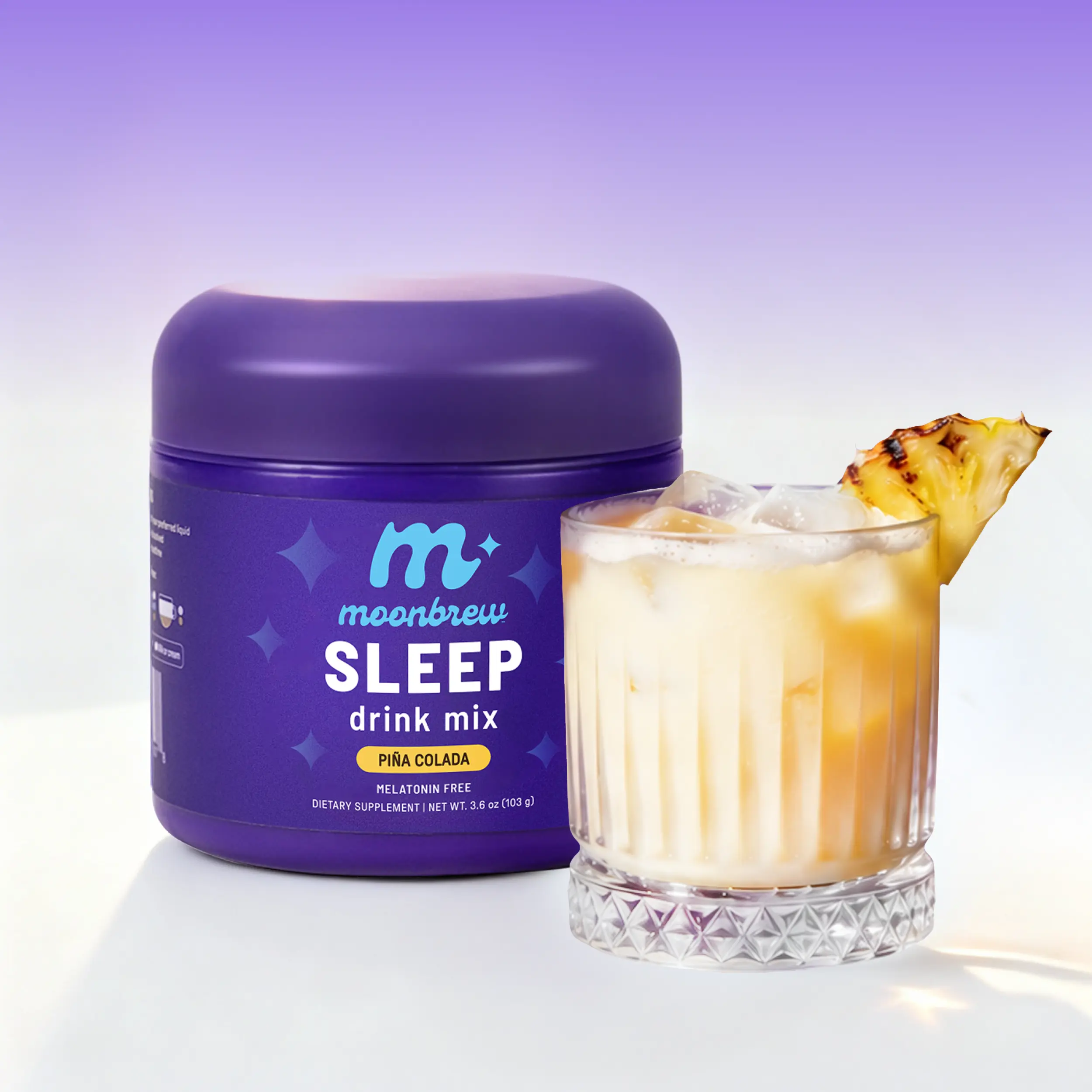 MoonBrew Pina Colada – Melatonin-Free Magnesium Calming Sleep Drink (TIKTOK EXCLUSIVE)