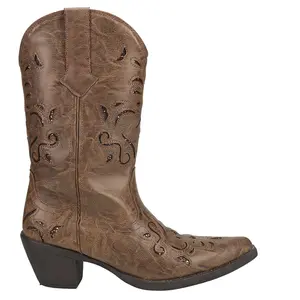 ROPER Womens Chloe Snip Toe  Casual Boots Mid Calf Mid Heel 2-3" - Brown