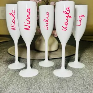 Personalized 5oz Champagne Flute Glasses Bridal Gifts Party Favors Customizable for Celebrations & Special Moments